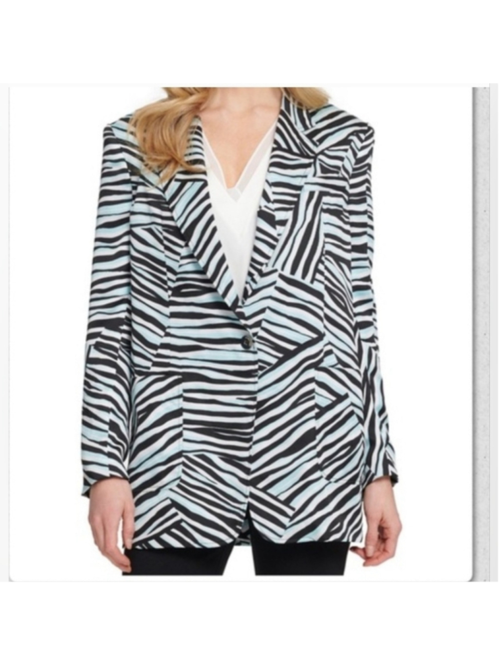DKNY Zebra Print Blazer – Size 14